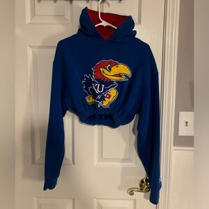 Medium Cropped Hoodie with elastic band on waist